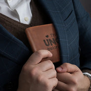 Gift For Father, Gift For Grandpa, Love - Handprints This Grandpa Daddy Belongs To - Personalized Engraved Leather Wallet