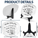 Gift For Father,Gift For Grandpa,Grilling,Non-Eng,Icon,Proud - Handpunch Dad's Grilling Plate - Personalized Plate