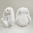 Gift For Kids, Grandpa - Grandkids, Grandma - Grandkids, Gift For Grandkids, Easter - Happy Easter Bunny Alphabet Letters - Personalized Soft Toy Bunny