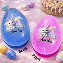 Easter,Happy,Gift For Kids,Parents - Happy Easter Bunny Chicken - Personalized Fillable Egg