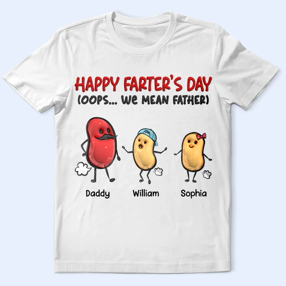 Gift For Grandpa, Gift For Father, Funny - Happy Farter's Day - Personalized T Shirt