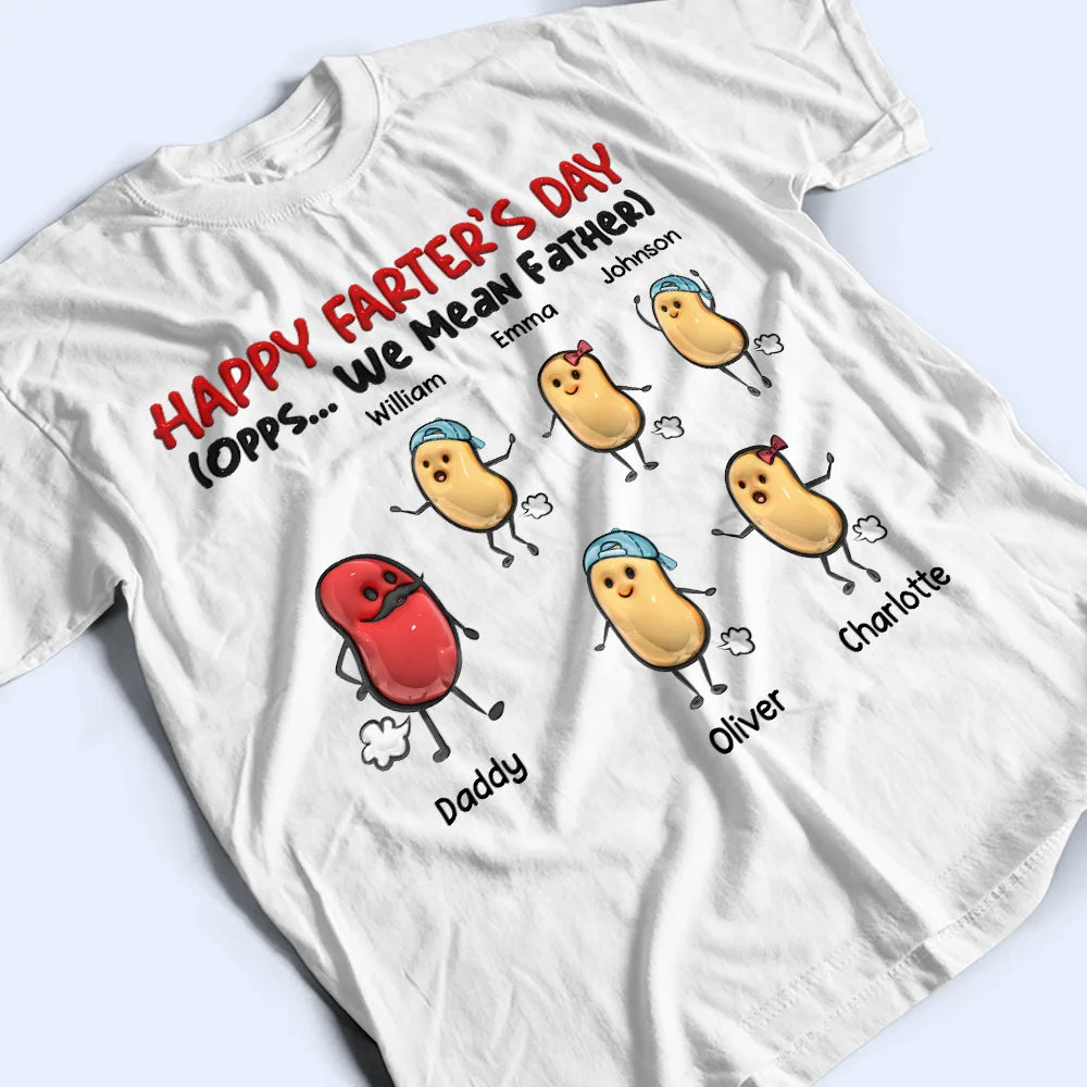 Gift For Grandpa, Gift For Father, Funny - Happy Farter's Day - Personalized T Shirt