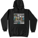 Gift For Grandpa,Gift For Father - Hardworking Brave Dad - Personalized T Shirt