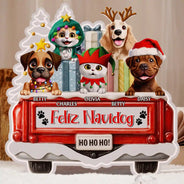 Dog Lovers,Christmas,Funny,Pet Lovers - Have Yourself A Furry Little Christmas - Personalized Custom Shaped Light Box