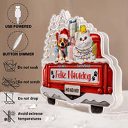 Dog Lovers,Christmas,Funny,Pet Lovers - Have Yourself A Furry Little Christmas - Personalized Custom Shaped Light Box