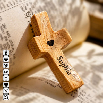 Wooden Pocket Prayer Cross