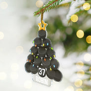 Gift For Yourself,Gift For Women,Gift For Men,Baseball,Basketball,Football,Golf,Happy,Christmas - Hockey Christmas Tree - Personalized Custom Shaped Acrylic Ornament