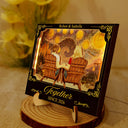 Old Couples,Gift For Couples,Gift For Husband,Gift For Wife,Gift For Boyfriend,Gift For Girlfriend,Love - Holding Hands Couple My Favorite Place Is Next To You - Personalized LED Light Wooden Plaque