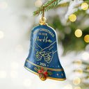 Christmas,Married ,Engaged,Gift For Couples,Gift For Husband,Gift For Wife,Gift For Boyfriend,Gift For Girlfriend,Love - Holding Hands First Christmas Couple Bell - Personalized Custom Shaped Acrylic Ornament