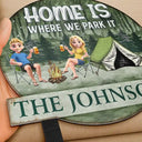Camping, Campsite, Gift For Couples - Husband And Wife Camping Partners For Life - Personalized Metal Garden Stake