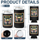 Gift For Husband, Gift For Wife, Married, Parents, Gift For Couples, Happy - Husband And Wife Drinking Buddies For Life - Personalized Can Cooler Sleeve
