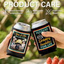 Gift For Husband, Gift For Wife, Married, Parents, Gift For Couples, Happy - Husband And Wife Drinking Buddies For Life - Personalized Can Cooler Sleeve