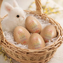 Easter,Gift For Kids,Gift For Grandkids,Grandpa - Grandkids,Grandma - Grandkids,Gift For Son,Dad - Sons,Mom - Sons,Gift For Daughter,Dad - Daughters (Young),Mom - Daughters (Young),Happy - I Am Kind I Am Smart - Personalized Musical Wooden Easter Egg Shaker