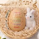 Easter,Gift For Kids,Gift For Grandkids,Grandpa - Grandkids,Grandma - Grandkids,Gift For Son,Dad - Sons,Mom - Sons,Gift For Daughter,Dad - Daughters (Young),Mom - Daughters (Young),Happy - I Am Kind I Am Smart - Personalized Musical Wooden Easter Egg Shaker
