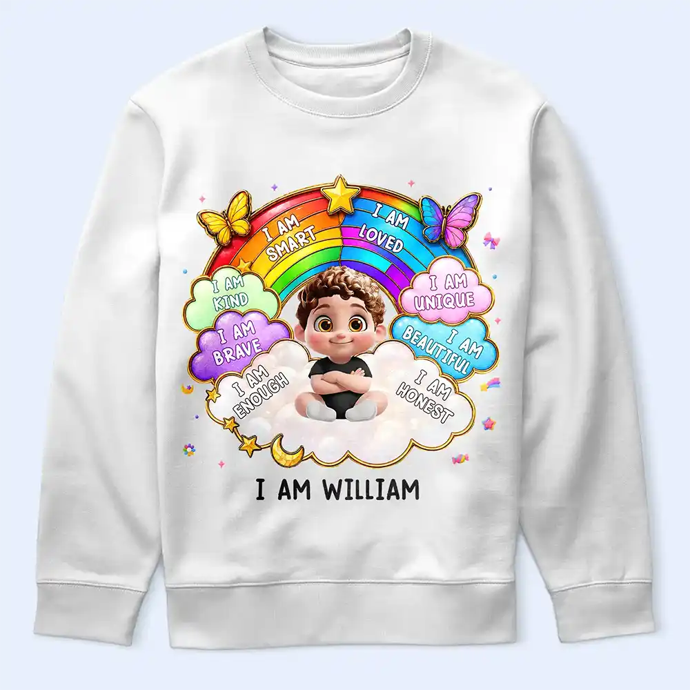 Back To School, Gift For Kids, Adorable, Vector - I Am Smart Kind Brave Butterfly - Personalized T Shirt