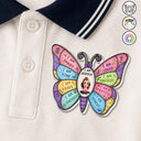 Gift For Kids, Adorable, Vector - I Am Smart Kind Brave Butterfly Flower Rainbow - Personalized Acrylic Pin