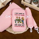 Gardening, Gift For Women, Happy, Pet Lovers, Pet Mom, Dog Lovers, Dog Mom - I Just Want To Work In My Garden - Personalized Bottle Carrier Bag