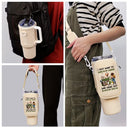 Gardening, Gift For Women, Happy, Pet Lovers, Pet Mom, Dog Lovers, Dog Mom - I Just Want To Work In My Garden - Personalized Bottle Carrier Bag