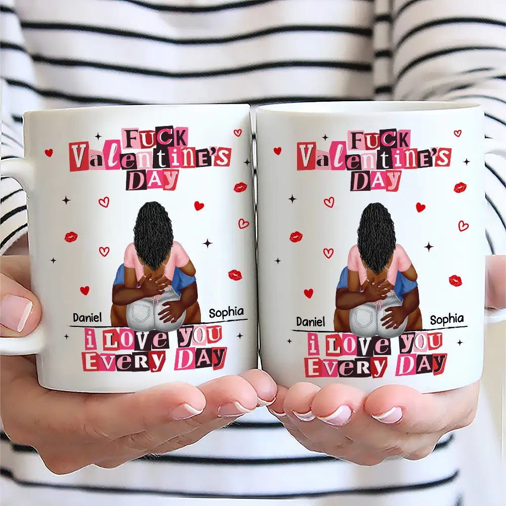 Old Couples,Gift For Couples,Gift For Husband,Gift For Wife,Gift For Boyfriend,Gift For Girlfriend,Love - I Love You Every Day Ransom Note Style - Personalized Mug