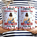 Gift For Couples,Old Couples,Gift For Husband,Gift For Wife,Gift For Boyfriend,Gift For Girlfriend,Love - I Love You Every Day Sexy Couple - Personalized White Edge-to-Edge Mug