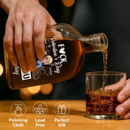 Gift For Couples,Gift For Husband,Gift For Wife,Gift For Boyfriend,Gift For Girlfriend,Happy - I Love You Everyday 3D Effect Couple - Personalized Whiskey Bottle