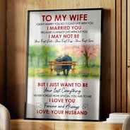 Gift For Couples,Old Couples,Love,Gift For Women,Gift For Men,Gift For Wife,Gift For Husband - I Love You Forever And Always - Personalized Poster