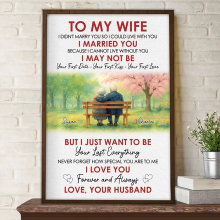 I Love You Forever And Always - Personalized Poster