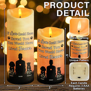 Gift For Women,Gift For Men,Christmas,Dog Lovers,Dog Mom,Dog Dad,Memorial,Sad - I Loved You Your Whole Life Memorial - Personalized Flameless LED Candle