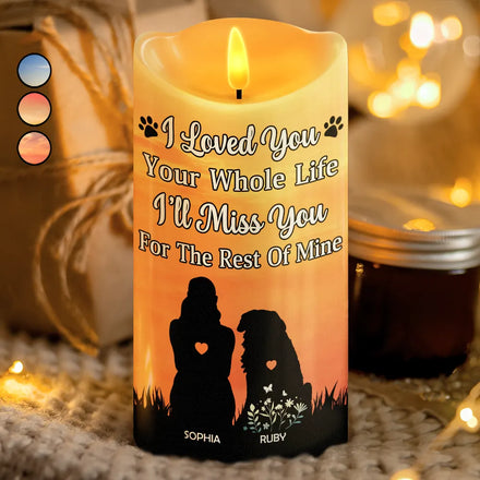 I Loved You Your Whole Life Memorial - Personalized Flameless LED Candle