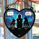 Memorial,Pet Lovers,Dog Lovers,Sad - I Miss You I Know Pet Lovers Memorial Pet - Personalized Window Hanging Suncatcher Ornament