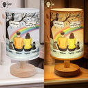 Dog Lovers,Dog Mom,Cat Lovers,Cat Mom,Pet Lovers,Memorial,Sad - I Miss You Memorial Dog Cat Memorial - Personalized Fabric Lamp