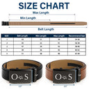Gift For Couples, Funny, Love - I Promise I'll Always By Your Side - Personalized Leather Belt With Engraved Buckle