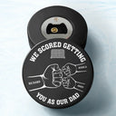 Gift For Father,Sport Dad,Children - I Scored Getting You As My Dad - Personalized Hockey Puck Bottle Opener