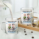 Mom,Sons,Daughters (Adult),Gift For Daughter,Gift For Son,Funny - I Smile Because You Are My Daughter Son - Personalized Glass Mug