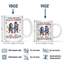Gift For Couples,Gift For Husband,Gift For Wife,Gift For Women,Gift For Men,Happy - I Smile Because You Are My Husband - Personalized Mug