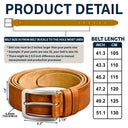 Gift For Father,Gift For Couples,Funny,Custom Photo - Custom Photo Outline Sketch Couple Think Of Me When You Take Your Pants Off - Personalized Cowhide Leather Belt