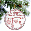 Top Market,Family,Gift For Bestie,Long Distance,Happy - I Wish We Lived Closer 3D Inflated Effect - Personalized Circle Ceramic Ornament