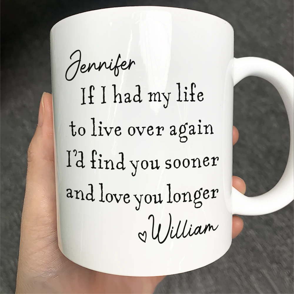 Gift For Couples, Old Couples, LGBT, Gift For Women, Gift For Men, Love, Top Market - I'd Find You Sooner And Love You Longer - Personalized Mug