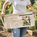 Gift For Women,Gift For Men,Happy,Gardening,Gift For Yourself,Gift For Mother,Gift For Father - I'll Be In My Office - Personalized Gardening Apron