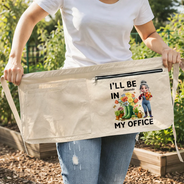 Gift For Women,Gift For Men,Happy,Gardening,Gift For Yourself,Gift For Mother,Gift For Father - I'll Be In My Office - Personalized Gardening Apron