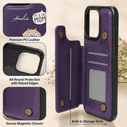 Dog Lovers, Dog Mom, Dog Dad - I'm A Cat Person - Personalized Leather Flip Wallet Phone Case