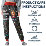 Gift For Kids,Gift For Son,Gift For Daughter,Happy,Dog Lovers,Cat Lovers - I'm Gaming Do Not Disturb - Personalized Pajama Pants