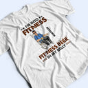 Gift For Husband,Gift For Men,Gift For Grandpa,Gift For Father,Dad's Hobby,Funny,Happy - I’m Into Fitness, Fit’ness Beer In My Belly - Personalized T Shirt
