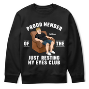 Gift For Father,Gift For Grandpa,Funny,Vector - I'm Just Resting My Eyes - Personalized T Shirt