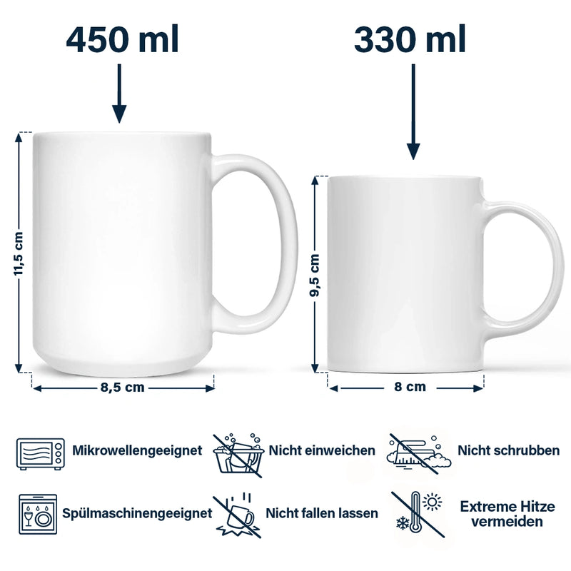 Dad - Daughters (Adult),Dad - Daughters (Young),Gift For Daughter,Happy,German,Top Market,Non-Eng,Vector - Ich Lächle Weil Du Meine Tochter Bist - Personalisierte Tasse