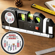 Gift For Men,Gift For Father,Gift For Boyfriend,Gift For Couples,Gift For Husband,Gift For Grandpa,Dad's Hobby,Grandpa's Hobby,Non-Eng,Icon,Adorable - If Daddy Can't Fixed It We're All Screwed - Personalized Laser Level Tool
