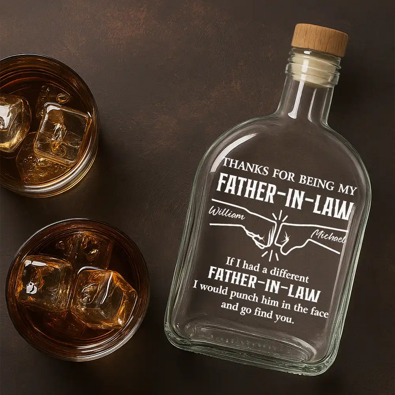 Funny,Gift For Brothers,Gift For Sibling,Gift For Husband,Gift For Wife - If I Had A Different Brother - Personalized Whiskey Bottle