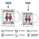 Gift For Couples, Old Couples, Gift For Husband, Gift For Wife, Love - If I Had My Life to Live Over Again Couple - Personalized Mug