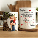 Gift For Couples, Gift For Husband, Gift For Wife, Gift For Boyfriend, Gift For Girlfriend, Happy - If I Have My Life To Life - Personalized White Edge-to-Edge Mug