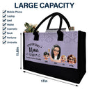Gift For Grandma,Funny - Important Grandma Stuff Mainly Snacks Actually 3D Effect - Personalized Canvas Tote Bag